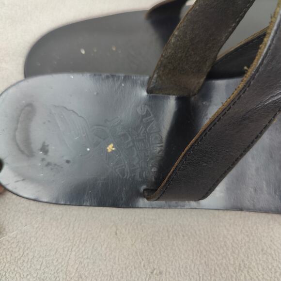 Ancient Greek Sandals Melpomeni Womens 39 9 Black Leather Braided Straps Beach‎ - Picture 6 of 6